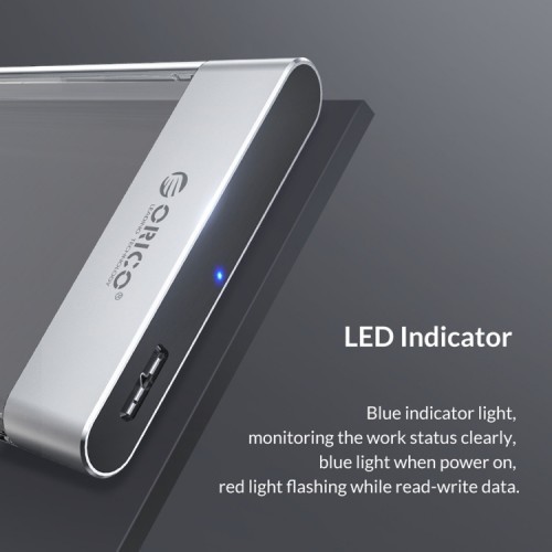 Orico 2129U3 2.5" SATA HDD/SSD USB 3.0 Transparent Enclosure - Image 3