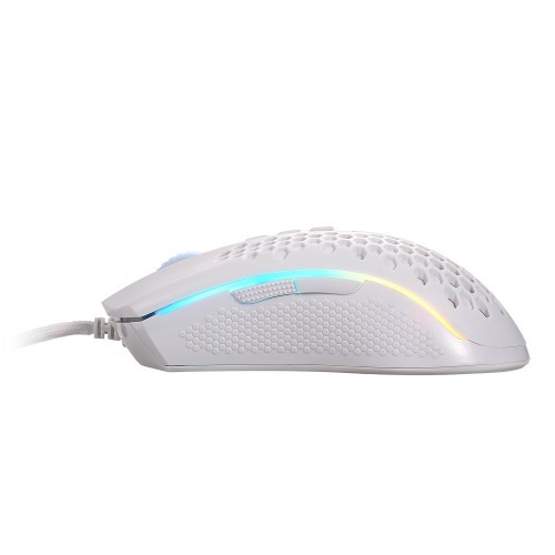 Redragon M808 Storm White Lightweight RGB Honeycomb Gaming Mouse - Image 3