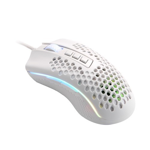Redragon M808 Storm White Lightweight RGB Honeycomb Gaming Mouse - Image 2