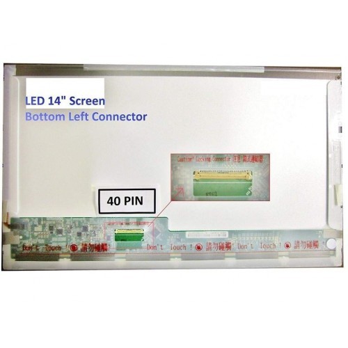 Laptop Display for 14" 40 Pins Connector Laptop - Image 2