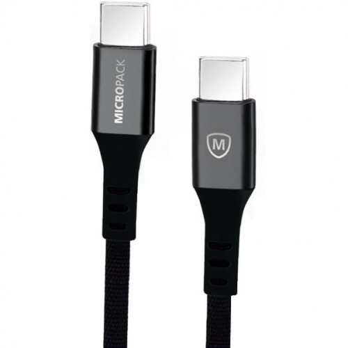 MicroPack MC-CC23 3A TYPE-C TO TYPE-C 2M Cable Black - Image 2