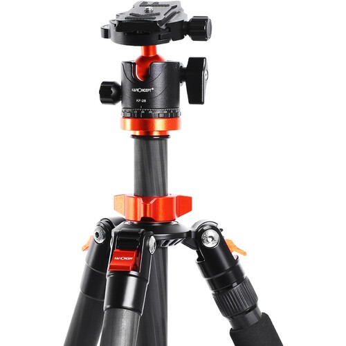 K&F Concept SA254C1 Professional Carbon Tripod - Image 2