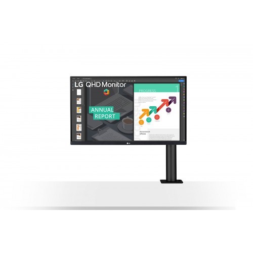 LG 27QN880 27 Inch 2K QHD IPS Ergo Black Monitor - Image 3