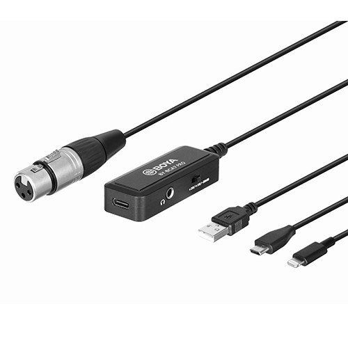 BOYA BY-BCA7 Pro XLR to Lightning & USB-A & Type-C Connectors Microphone - Image 2