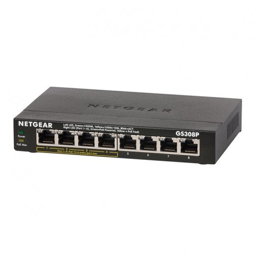 Netgear GS308P 8-Port Gigabit Ethernet Unmanaged Switch with 4-Port PoE - Image 2