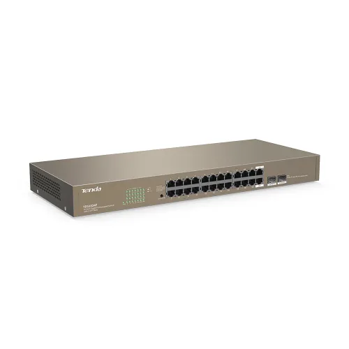 Tenda TEG1024F 24 Port Gigabit Unmanaged Switch With 2 SFP Port - Image 2