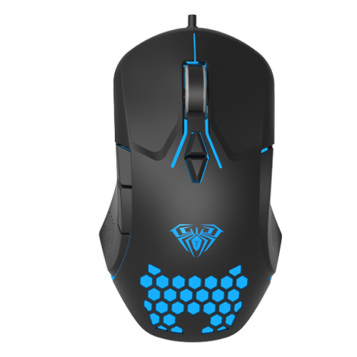 AULA F809 Backlit Macro Programming Honeycomb Wired Gaming Mouse ...