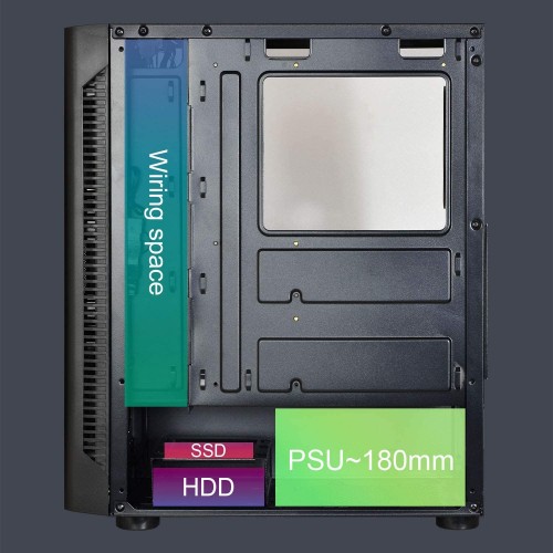 Montech X1 MESH Black ATX Mid Tower Gaming Case - Image 2