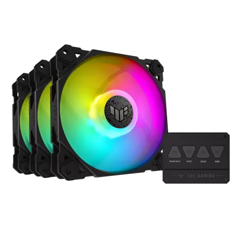 ASUS TUF Gaming TF120 ARGB Triple Fan Kit with ARGB Controller - Image 2