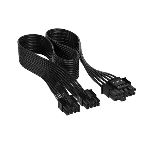 CORSAIR 600W PCIE 5.0 12VHPWR TYPE-4 PSU FLAT RIBBON POWER CABLE