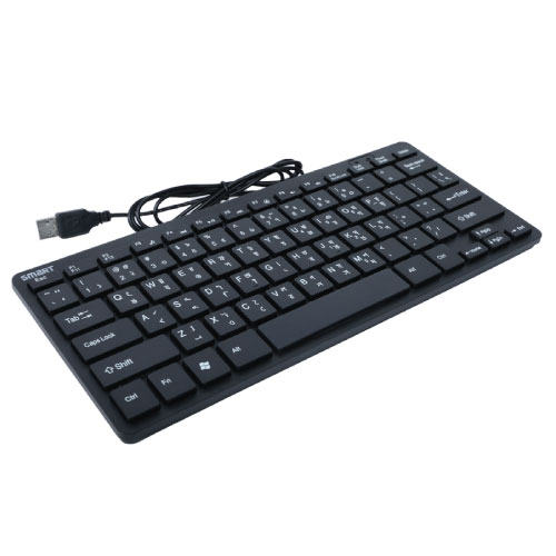SMART KB100-MINI WIRED USB BANGLA MINI BLACK KEYBOARD